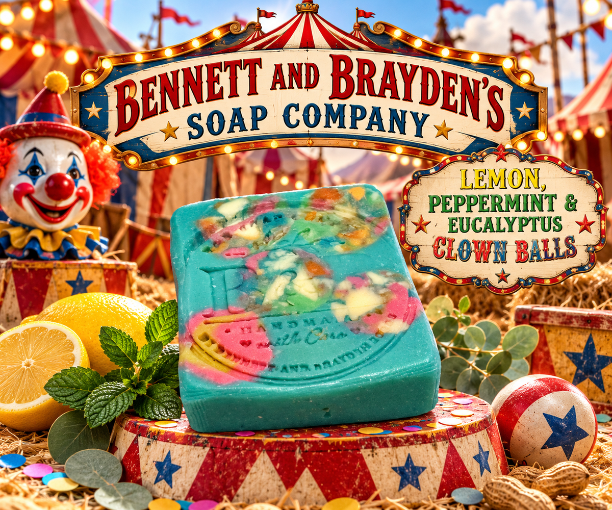 Peppermint and eucalyptus clown balls