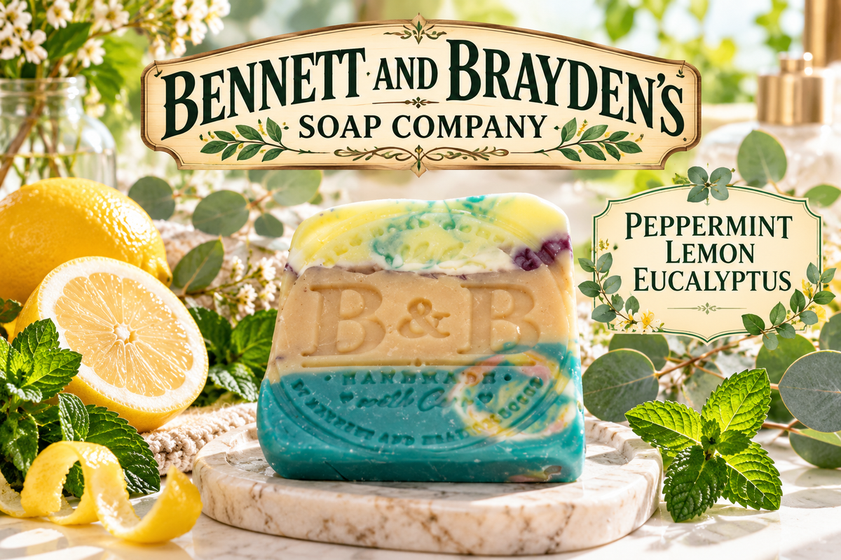 Peppermint, lemon and eucalyptus