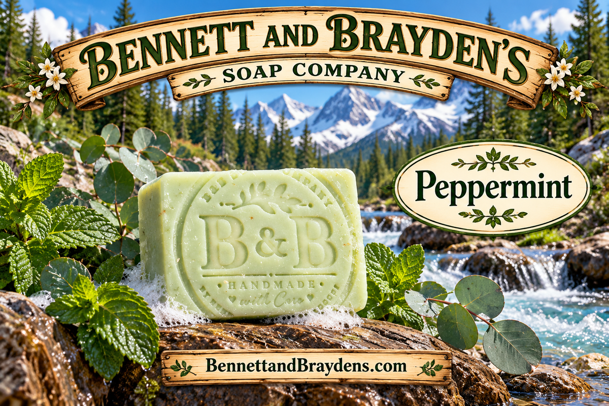 Peppermint soap bar