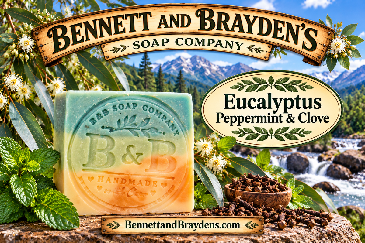 Eucalyptus peppermint clove bar soap